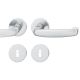 Handle set on round roses BB, door thickness 39-58 mm, stainless steel matt
