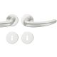 Handle set on round roses BB, door thickness 39-58 mm, aluminium F1