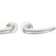 Handle set on round roses BAC, door thickness 39-58 mm, aluminium F1