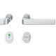Plug-in handle set WC, stainless steel