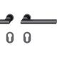 Plug-in handle set PZ, alu S8 black