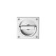 Sliding door handle 70x70 mm, alum. F1