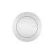 Flush sliding door handle with spring cover, st.steel