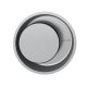 Sliding door handle, round, stainless steel, RIGHT