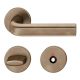 Handle set on round roses WC, dark bronze