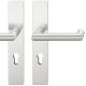 FSB 79 1016 handle set with backplates PZ 92mm for fireproof emergency doors, aluminium anodized natural F1