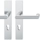 FSB 79 1016 handle set with backplates PZ 92mm for fireproof emergency doors, stainless steel