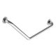 Angled rail 135° for bathrooms, 772x36/22mm, matt stainless steel