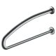 Support rail for basin area 700mm, matt stainless steel, left
