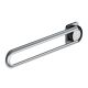 Drop-down support rail 980mm, for fitting side-on, matt stainless steel, right