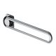 Drop-down support rail 980mm, for fitting side-on, matt stainless steel, left