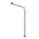 Floor/wall-mounted support rail 600x850mm stainless steel, left