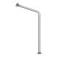 Floor/wall-mounted support rail 700x850mm stainless steel, left