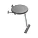 Shower/bath stool with wall fastening, Ø400mm, st. steel/PUR