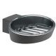 Soap holder A100, anthracite grey metallic/plastic