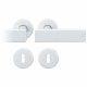 Handle set on round roses BB, door thickness 39-58 mm, aluminium F1