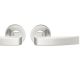 Handle set on round roses BAC, door thickness 39-58 mm, aluminium F1