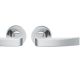 Handle set on round roses BAC, door thickness 39-58 mm, stainless steel matt