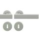 Handle set on round roses BB, door thickness 39-58 mm, aluminium F1