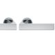 Handle set on round roses BAC, door thickness 39-58 mm, stainless steel matt