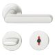Handle set on round roses WC, door thickness 39-58 mm, aluminium F1
