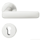 Handle set on round roses PZ, door thickness 39-58 mm, aluminium F1