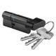 Profile cylinder with knob P26-26, black