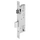 Mortise lock with roller bolt for framed doors 452 PZ, D35/92/F24 mm, stainless steel