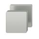 Door knob 0811 25, one-sided fastening, aluminium F1