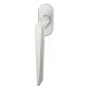 Window handle on oval rose, aluminium F1