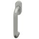 Window handle on oval rose, aluminium F1