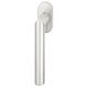 Window handle 1076 on oval rose, aluminium F1
