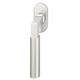 Window handle on oval rose, aluminium F1