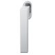 Window handle on oval rose, aluminium F1