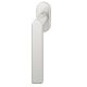 Window handle on oval rose, aluminium F1