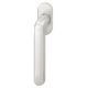 Window handle on oval rose, aluminium F1