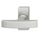 Window handle on oval rose, aluminium F1