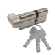 Profile cylinder with knob 3605/B P55-45, brass