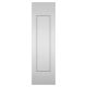 Flush sliding door handle with spring cover, st.steel