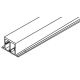 HAWA Reinforcement profile for running track, front, 4 doors, 2765 mm, aluminium anodized