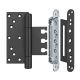 Objektide hingede komplekt VX 7729/160-4 HA MSTS, VX 7531 3D, VX 7561 KK,  must RAL9005