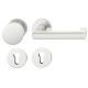 79 1031 Uksenupu komplekt ümaratel rosetidel PZ tuletõkkeustele, naturaalne alumiinium F1,PAREM