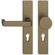 FSB 79 1134 door knob set with backplates for fireproof emergency doors, PZ 92mm, medium dark bronze S5,LEFT