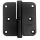 Hinge RFS 80/80A, right, black stainless steel