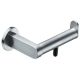 Toilet roll holder, screw-on, right, stainless steel