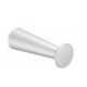 Bathrobe hook A100, 80mm, metallic aluminium grey tone