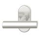 Window handle on oval rose, aluminium F1