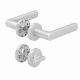 8115 PREMIUM käepide/roseti komplekt WC, F1 naturaalses alumiiniumtoonis