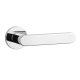 AS ALORA BAC handle set with round roses, chrome-plated, polished