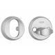 ASSA cover roses 256/18 mm with latch for oval cylinders, chrome matt